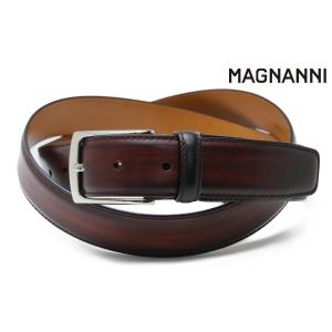 E06750 新品 MAGNANNI レザーベルト 【サイズ：FREE】 E06750