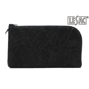 LE'SAC（レザック） オイルエレファントレザー 巾着ショルダーバッグ