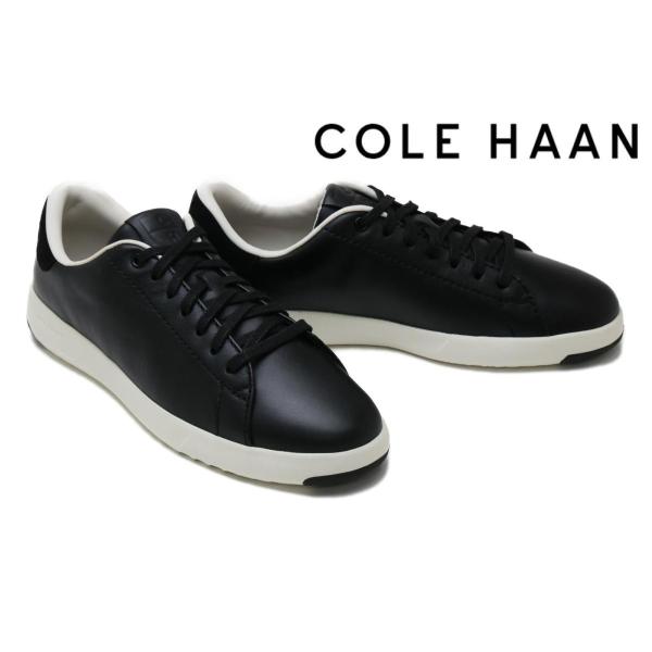 コールハーン レディース スニーカー グランドプロ テニス スニーカー ブラック/オプティックホワイ...