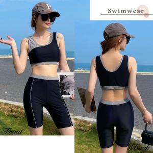 大きいサイズ レディース 水着 フィットネス ...の詳細画像3