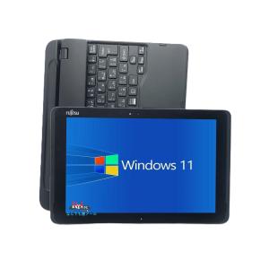 タブレットpc 中古ノートパソコン 富士通 Arrows q509 Windows11 Celeron N4000 4GBメモリ eMMC 62GB 10.1型タッチパネル Office2024付 2 in 1 PC