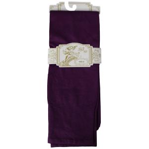 ニーハイ ソックス ストレッチ パープル 紫 カラフル ソックス 単色 紫 フリーサイズ｜queenandking