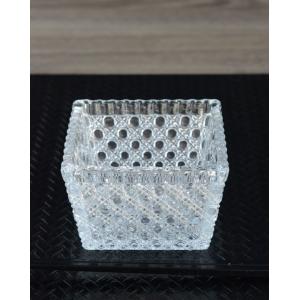 IVV イタリア製 ガラス皿 Diamante ディアマンテ シャンパンゴールド
