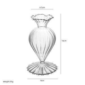 クリアガラス フラワーベース No.63【雑貨 インテリア 花瓶 ガラス