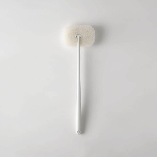 お風呂の柄付きスポンジ　2色【マーナ marna 掃除が楽 かがまず楽に ヘッドが動く】