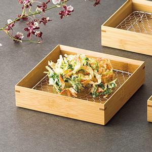 取り寄せ商品】用美 YOUBI 竹・筏皿 22402【うどん そば 竹かご 天ぷら