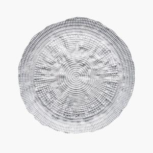 IVV イタリア製 ガラスプレート 皿 HELIX(ヘリックス) 31cm ゴールド