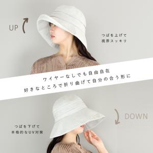 帽子 レディース 大きいサイズ 遮光100%カ...の詳細画像5