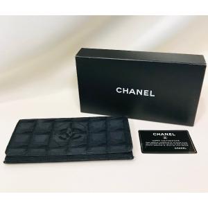 CHANEL（シャネル） 二つ折り長財布 ニュートラベルライン ブラック