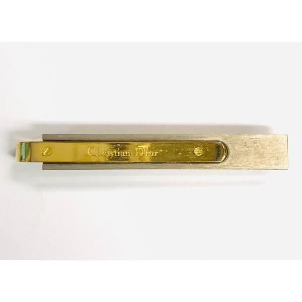 クリスチャンディオール　ネクタイピン　ゴールド×シルバー　qob.YQS19