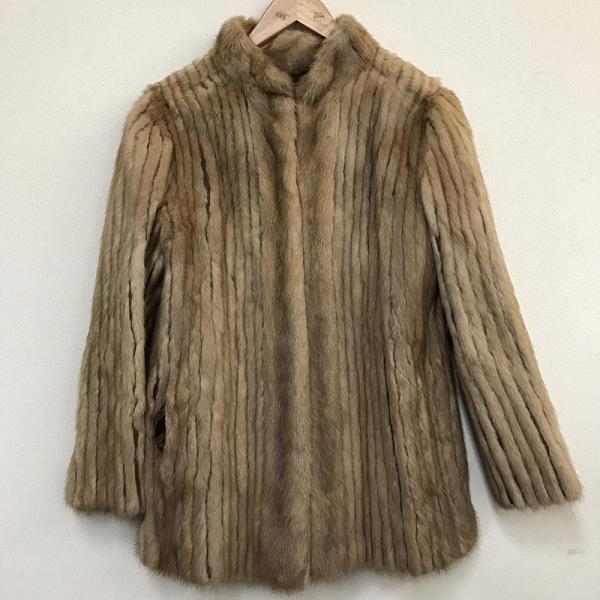 毛皮 ミンク ハーフコート ベージュ  レディース qof.Y3101