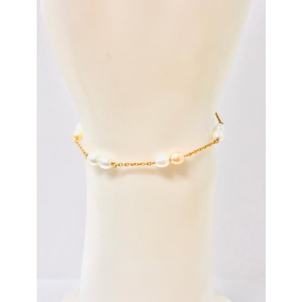 TASAKI　タサキ　K18　ゴールド　12P　2連パール　ブレスレット　4.0ｍｍ〜5.0ｍｍ　q...