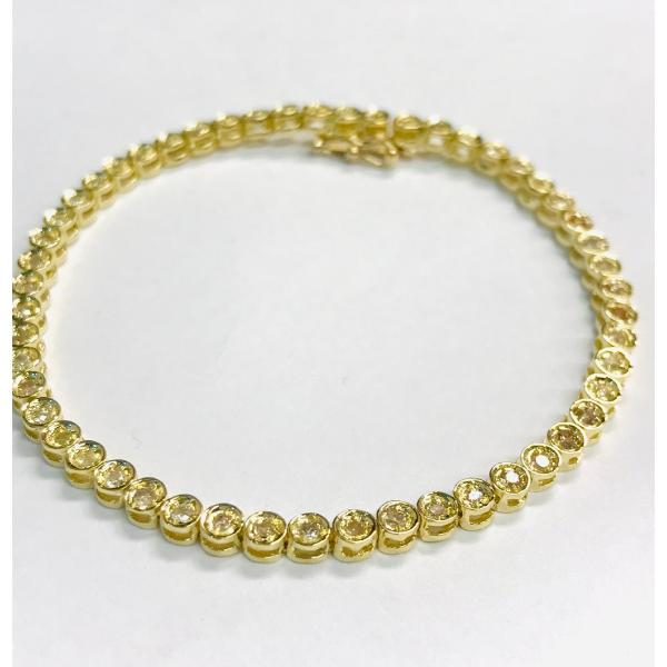 K18　ゴールド　テニスブレス　D1.00　qoj.YW110