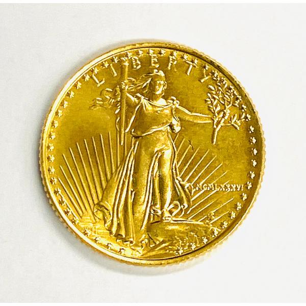 qoj.ZLU05　K22/ゴールド　アメリカ合衆国　ダブルイーグル/自由の女神　1/10OZ　FI...