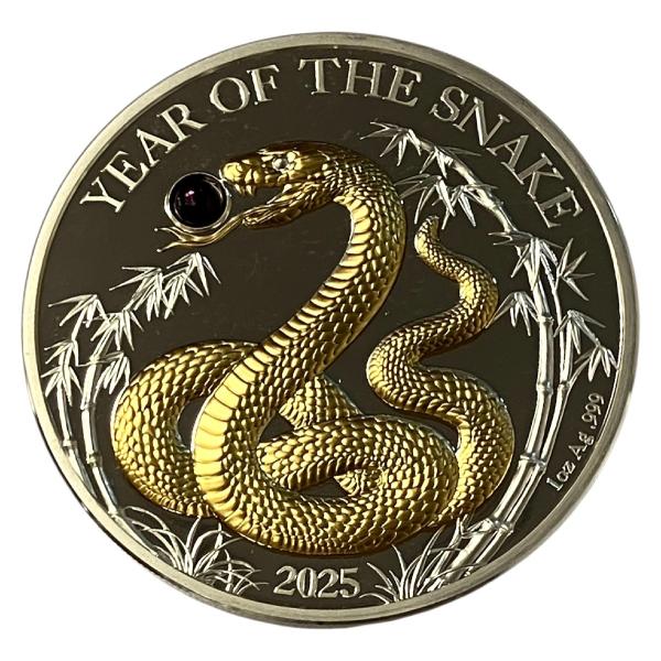 qoo.ZGS11　限定発行品　バヌアツ　1oz銀貨　Lunar 2025ーYear of the ...