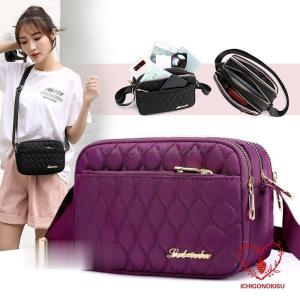 ショルダーバッグ レディース 斜めがけ カジュアル 小さめ カバン 肩掛け 2way ファスナー付き シンプル お洒落 きれいめ 軽量 無地 大人 ポシェット お出かけ