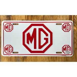 エムジーMG　オクタゴン　アルミ製　イギリス車　ナンバープレート　