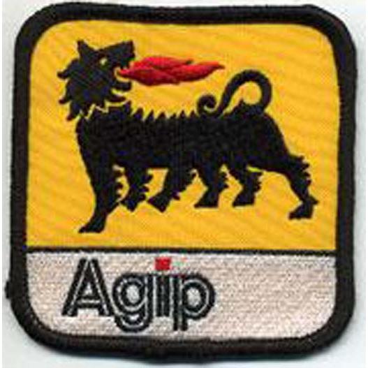 Agip イタリア　オイル　車(タイヤ・オイル・その他）　のワッペン　アイロン