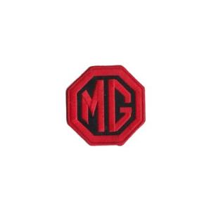 MG エムジー　(モーリス・ガレージ）赤文字黒地　イギリス　車(タイヤ・オイル・その他）　のワッペン...