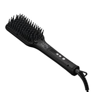 SALONIA サロニア ストレートヒートブラシ ワイド (ブラック) 公式店限定 1年保証 ヘアブラシ ブラシ くし ストレートヘア 友人 家族 女性 プレゼントcpj