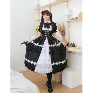 コスプレ ゴスロリ メイド服 衣装 仮装パーティー コスチューム ワンピース コスプレ衣装 大人用 エプロン ハロウィン アニメ 結婚式 余興 送料無料 Fxy497 Queenstyle 通販 Yahoo ショッピング