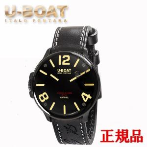 UBOAT ユーボート 時計 CAPSOIL カプソイル 8108 ブラック SS 革 メンズ 美品【本物保証】 U-BOAT（ユーボート） 【最大24回払いまで無金利】 CAPSOIL DLC
