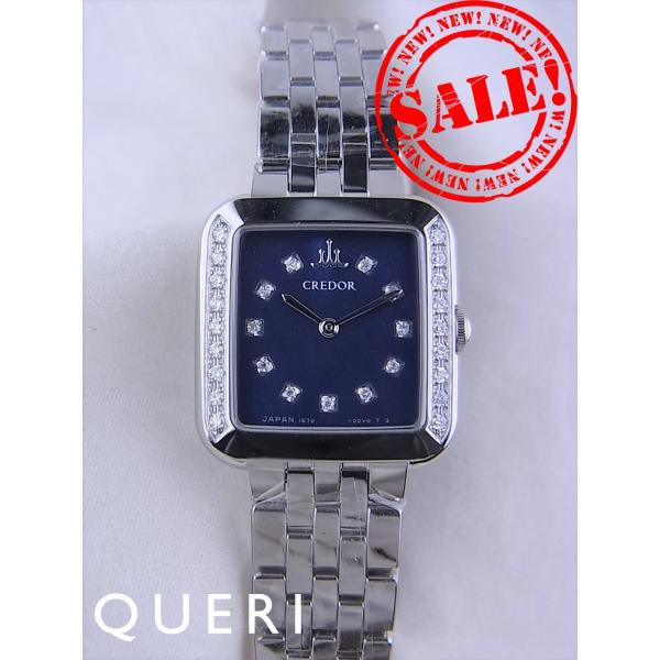 クレドールシグノレディース11Pダイヤブルーシェル17K003 新品