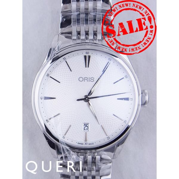 オリスアートリエデイト白文字盤73377214051M（01 733 7721 4051 07 8 ...