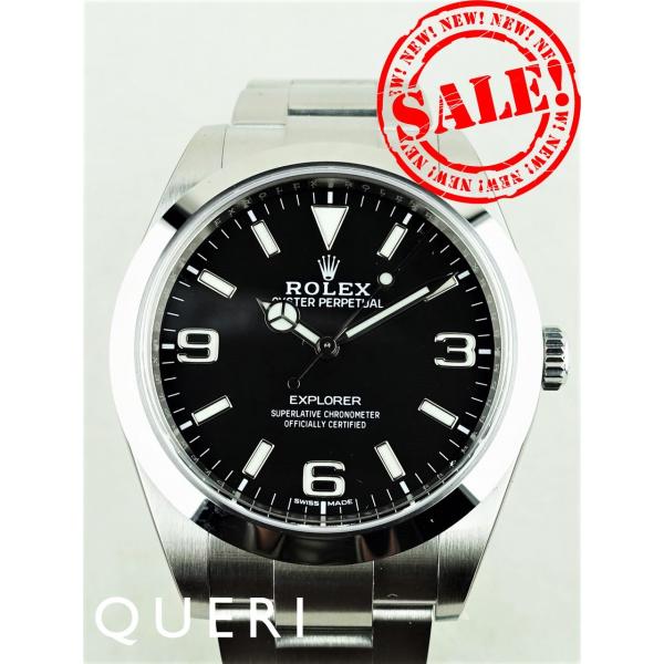 ロレックスエクスプローラー1シール付き新型国内正規ギャラ214270新品