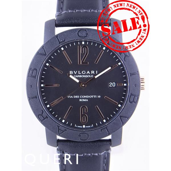 ブルガリブルガリブルガリ黒文字盤黒ベゼルBBP40BCGLD中古