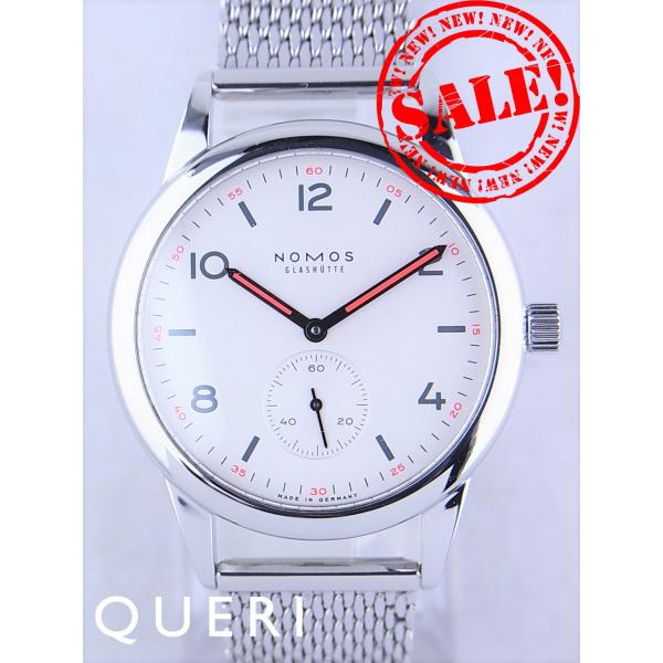 ノモスクラブホワイト文字盤CL1E1W2新品仕上げ済