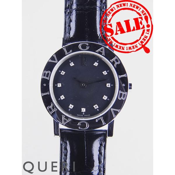 ブルガリ ブルガリブルガリ レディース ブラック文字盤BB26SL中古美品