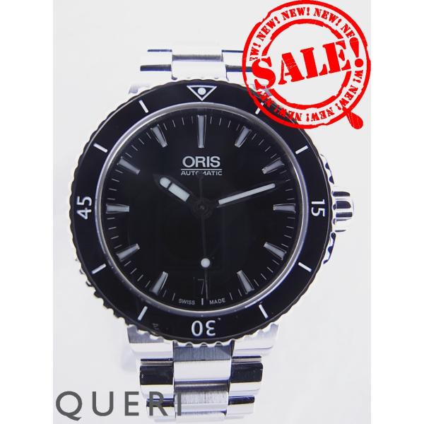 オリス ダイバーズ アクイス デイト レディース 01 733 7652 4154M中古