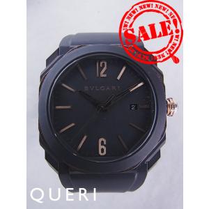 ブルガリ オクト オリジナーレ マットブラック ピンクゴールド 103085中古