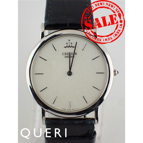 クレドール クォーツ 金無垢 シルバー文字盤 GBAT007(8J80-7000) 新品仕上げ済