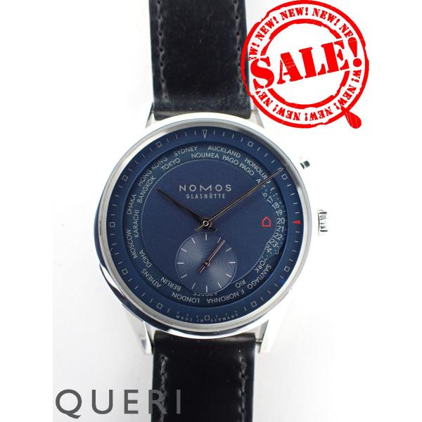 ノモス チューリッヒ ワールドタイマー ミッドナイトブルー ZR1X4BL2 新品仕上げ済