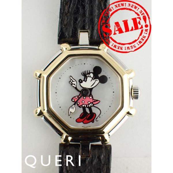 ジェラルド・ジェンタ レトロファンタジー ミニーマウス オクタゴン ブラックレザーベルト G.289...