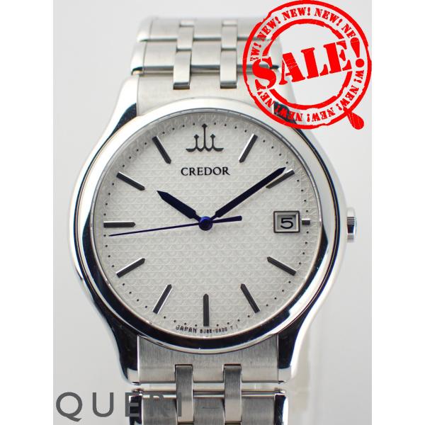 セイコー クレドール シグノ クォーツ ホワイト文字盤 GCAZ057(8J86-7A00) 中古