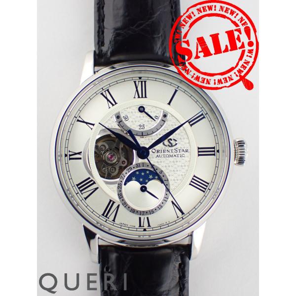 オリエント メカニカルムーンフェイズ パワーリザーブ メンズ  ホワイトダイヤル RK-AY0101...