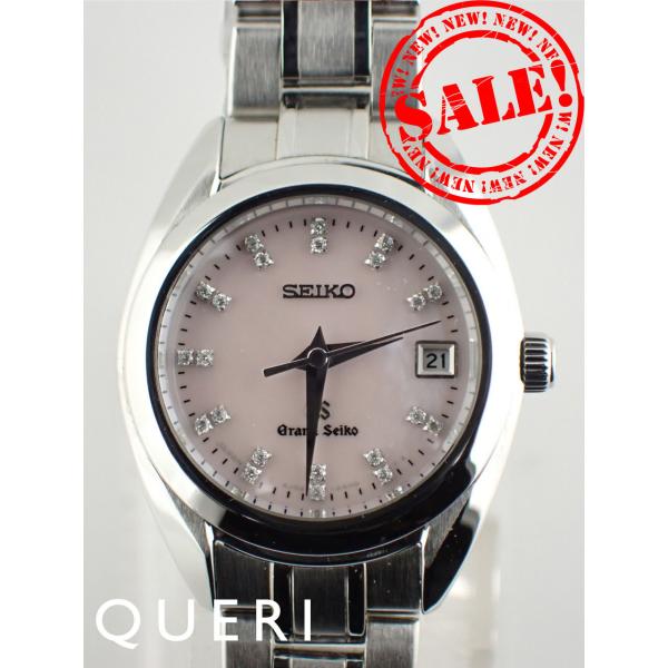 グランドセイコー エレガンスコレクション ピンクシェルダイヤル ダイヤモンド クォーツ STGF07...