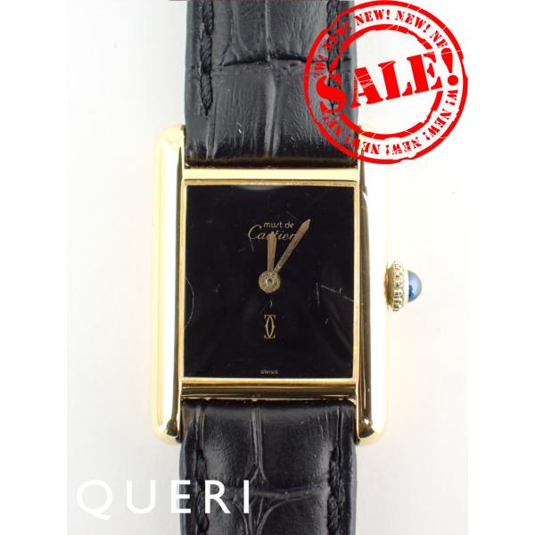 カルティエ マストタンク SM オニキス文字盤 手巻き 新品仕上げ済