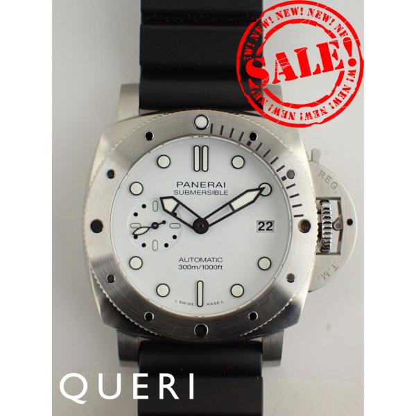 パネライ サブマーシブル ビアンコ Y番 ホワイト文字盤 PAM02223中古美品
