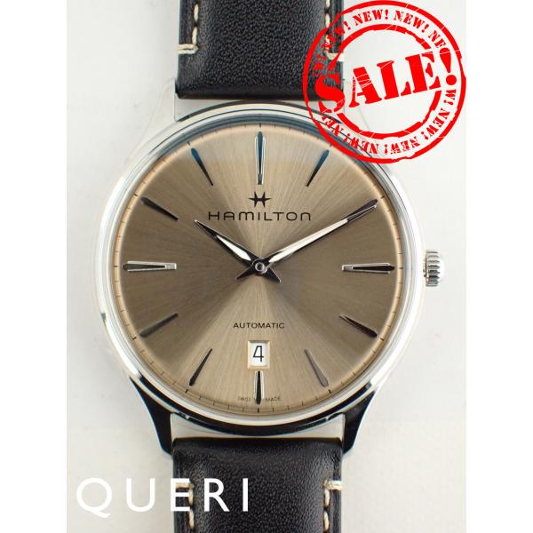 ハミルトン ジャズマスター シンライン オート カーフスキンレザーベルト メンズ H38525721...