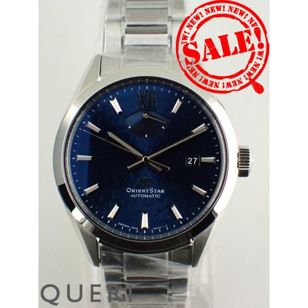 オリエントスター M34 F8 デイト ブルー文字盤 RK-BX0003L(F8N6-UAC0)新品