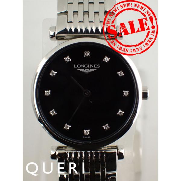 ロンジン ラ・グラン クラシック ドゥ ロンジン ブラック レディース L4.209.4.58.6(...