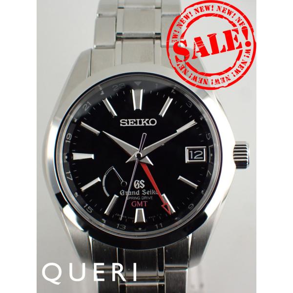 グランドセイコー 生産終了 スプリングドライブGMT ブラック メンズ SBGE011(9S66-0...
