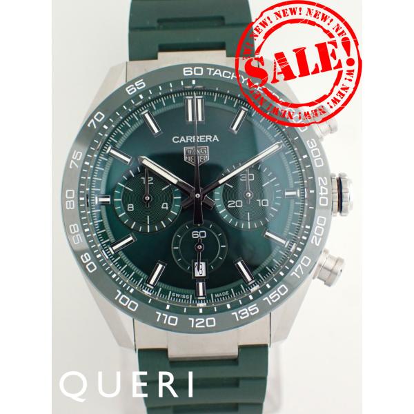 タグホイヤー カレラ クロノグラフ キャリバーTH20-00 グリーン CBN2A1N.FT6238...