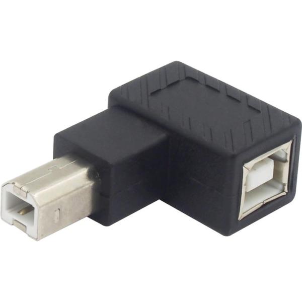オーディオファン USB変換コネクタ USB2.0 L字型 L型D Bタイプ USB-B (オス) ...