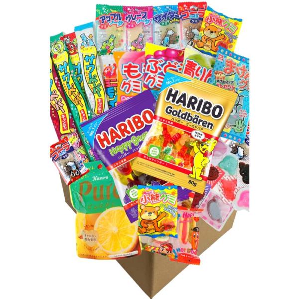 HARIBO ハリボー ミニゴールドベア グミ詰め合わせ カンロ ピュレグミ 駄菓子グミ お腹いっぱ...