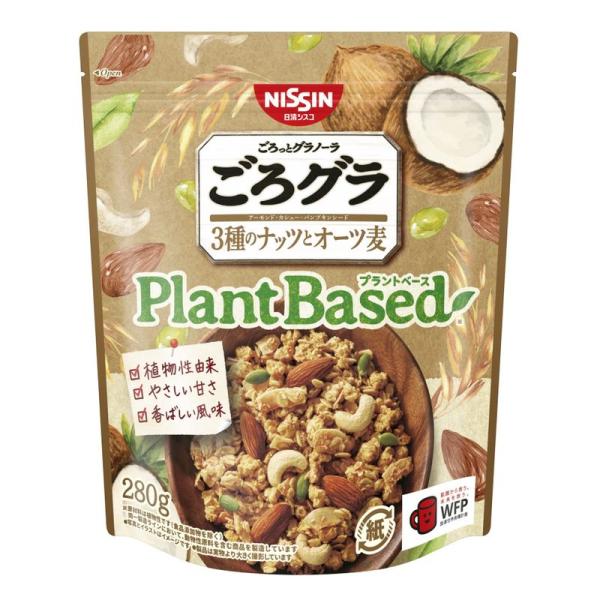 日清シスコ ごろグラ Plant Based 3種のナッツとオーツ麦 280g×6袋